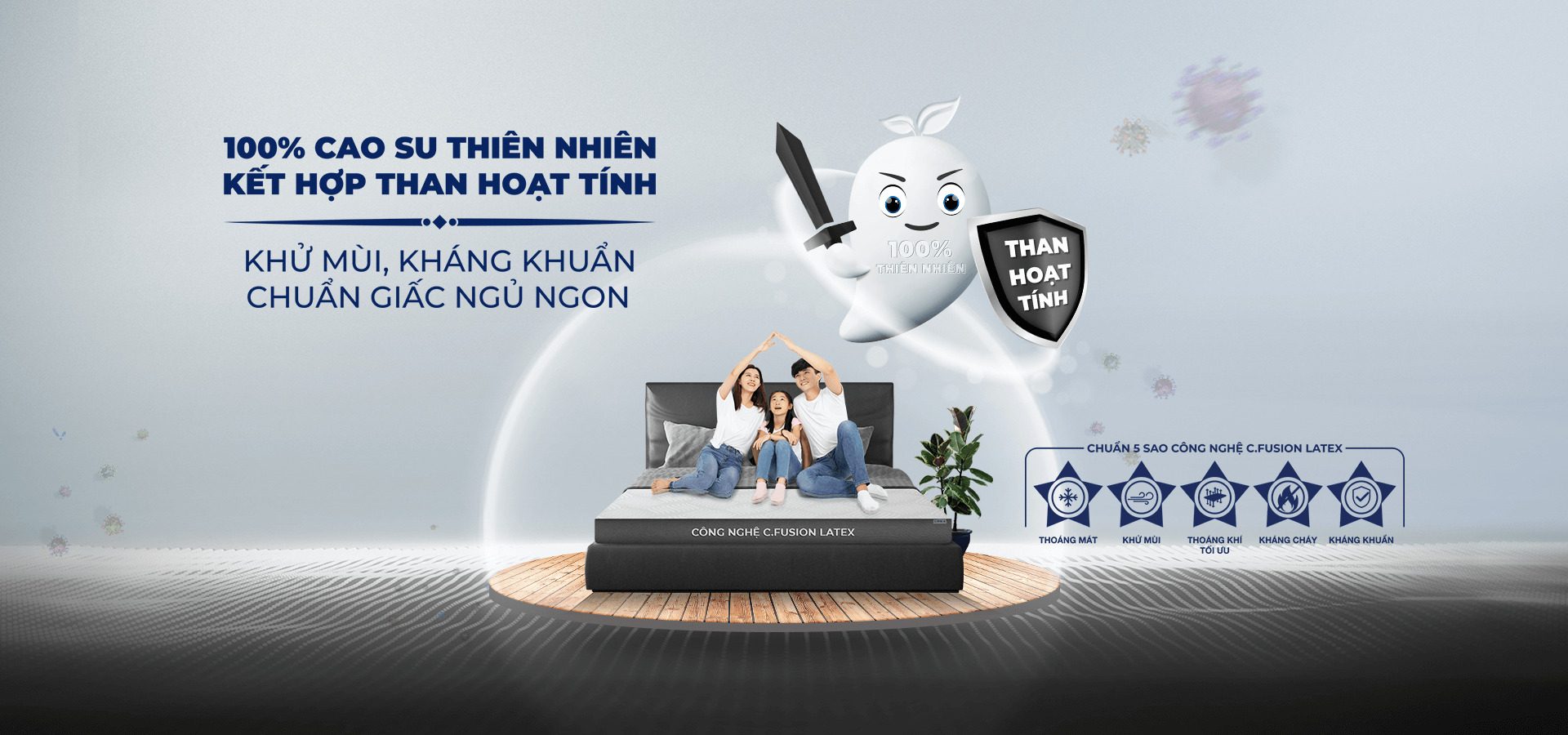 Nệm Than Hoạt Tính Liên Á C.fucion